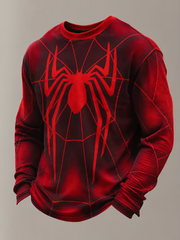 Men's Spider-Man Movies Waffle Long Sleeve Top