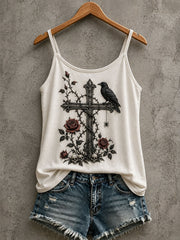 Women's Gothic Pattern Printed Casual Vest