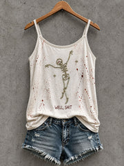 Women's Gothic Skull Tank Top