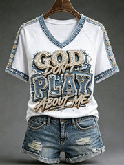 Women's Christian V-neck T-shirts