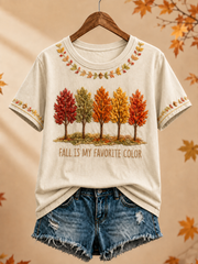 Women's Fall Is My Favorite Color short-sleeved T-shirt