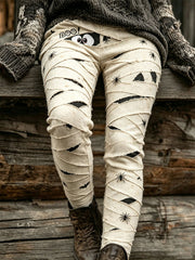 Women's Halloween Mummy Print Leggings