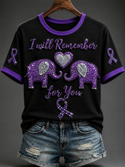 Women's Alzheimer's Disease Short-sleeved T-shirt