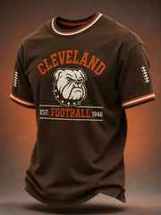 Men's Cleveland Football Gameday Gift For Football Fans Casual Tee