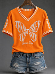 Women's Tennessee Football Casual Printed T-shirt