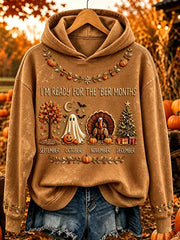 Women's I'm Ready For The 'ber Months Print Cozy Hoodie