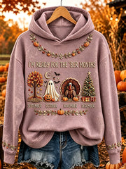 Women's I'm Ready For The 'ber Months Print Cozy Hoodie