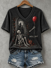 Women's Funny Skeleton T-Shirt