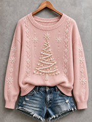 Women's Christmas Tree Cozy Knit Sweater