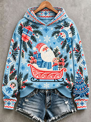 Women's Nordic-Style Santa Claus Hoodies
