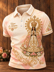Men's Mexico Virgen de Zapopan Printed Casual Tops