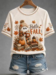 Women's Fall Print Casual Tee