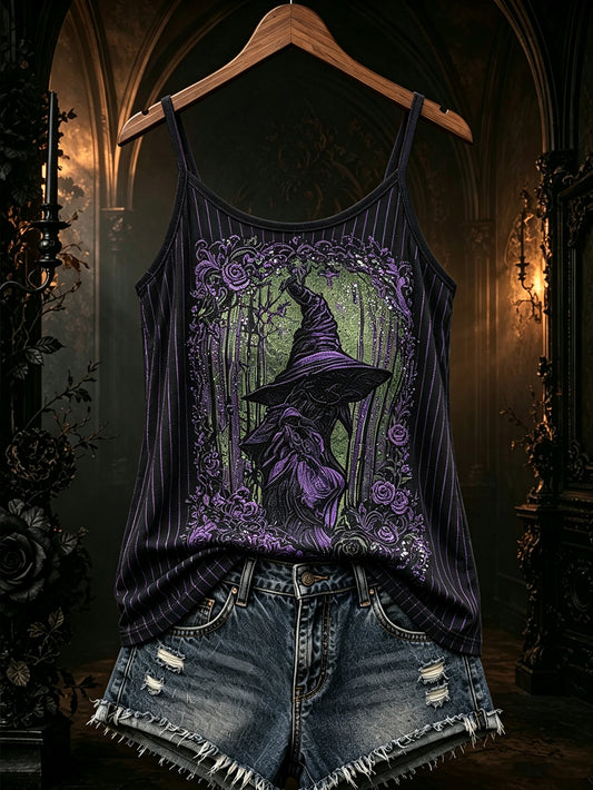 Women's Gothic pattern printed casual vest