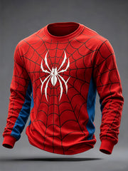 Men's Spider Print Casual Tee