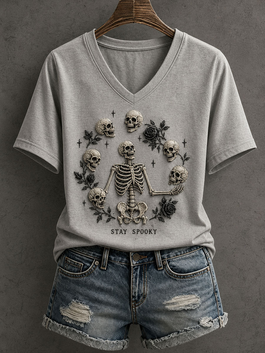 Women's Gothic Skull T-Shirt