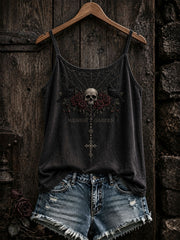 Women's Gothic Skull Tank Top
