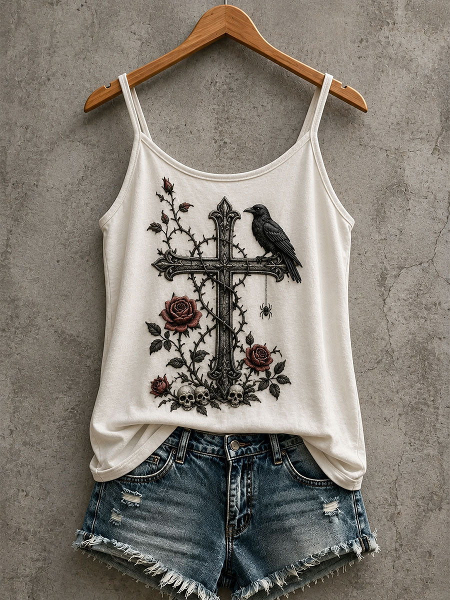 Women's Gothic Pattern Printed Casual Vest
