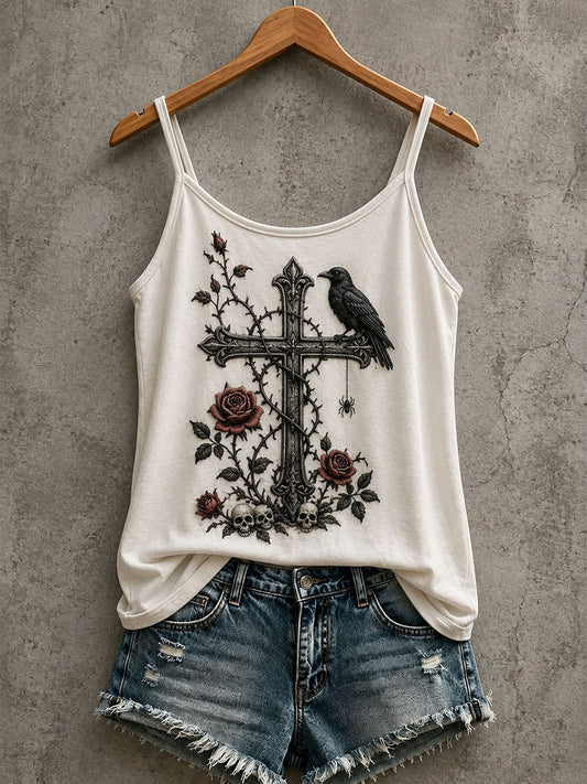 Women's Gothic Pattern Printed Casual Vest
