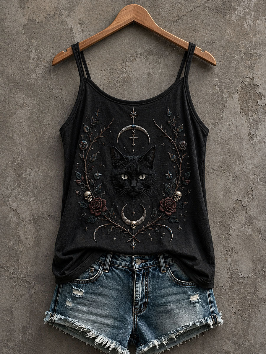 Women's Gothic Pattern Printed Casual Vest
