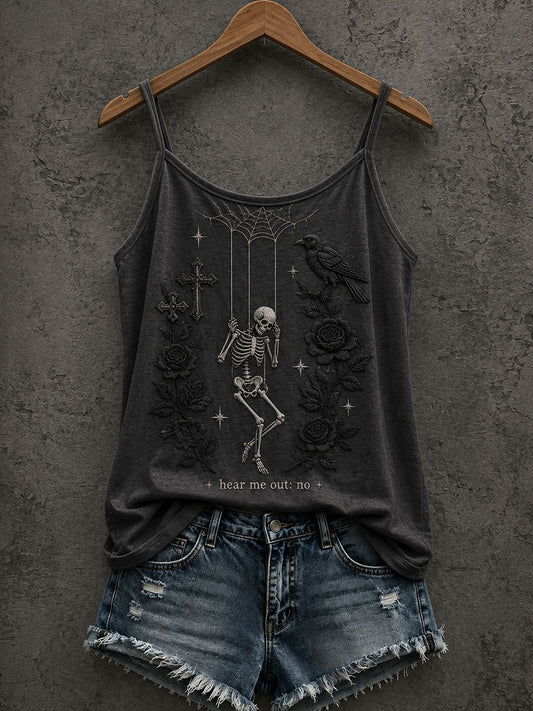 Women's Gothic Skull Tank Top