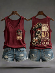 Women's 'Runs On Rum, Bad Decisions, And Sea Air' Vests