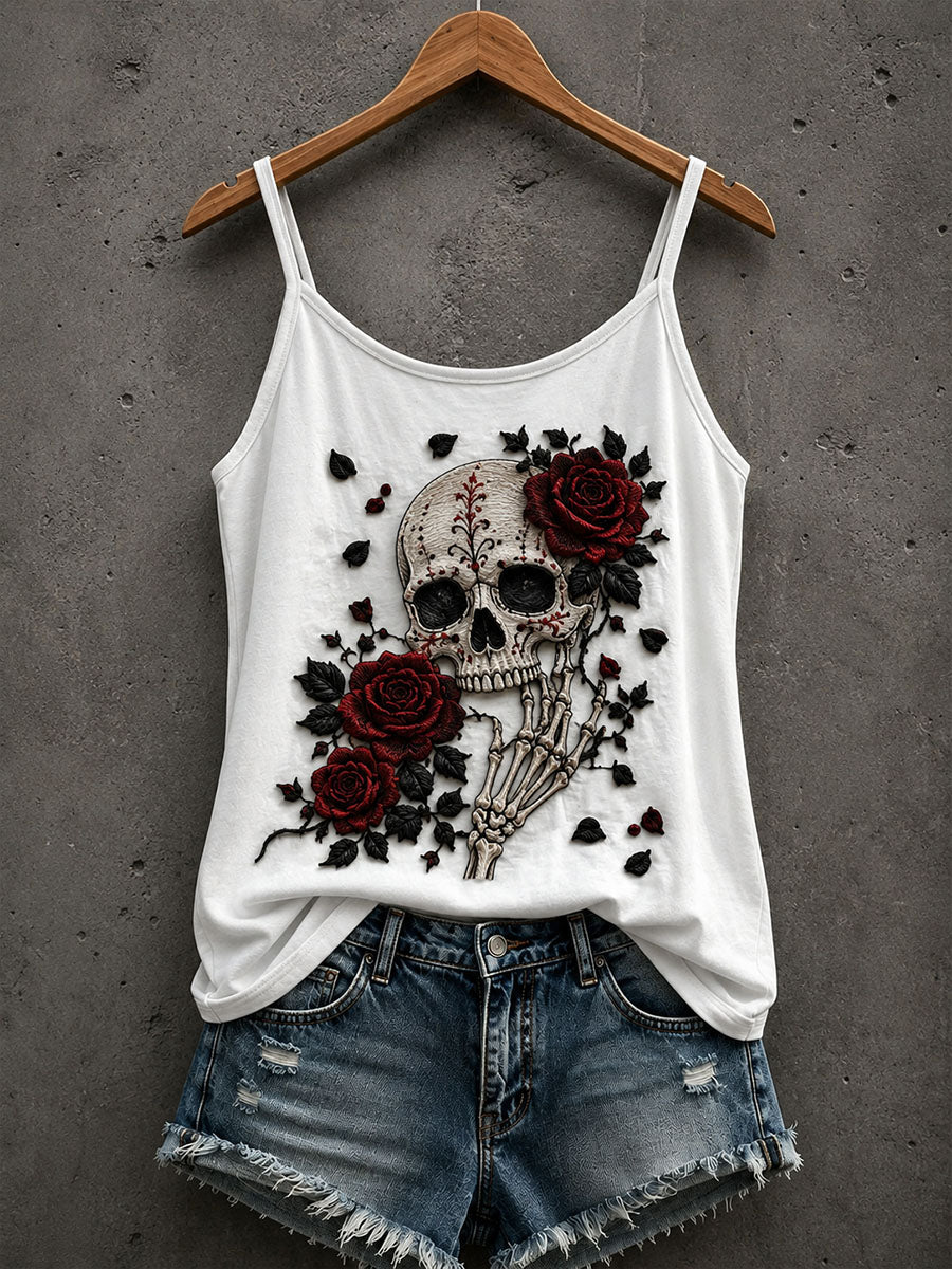 Women's Gothic Skull Tank Top