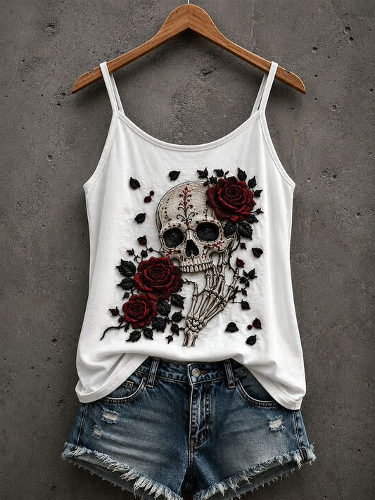 Women's Gothic Skull Tank Top