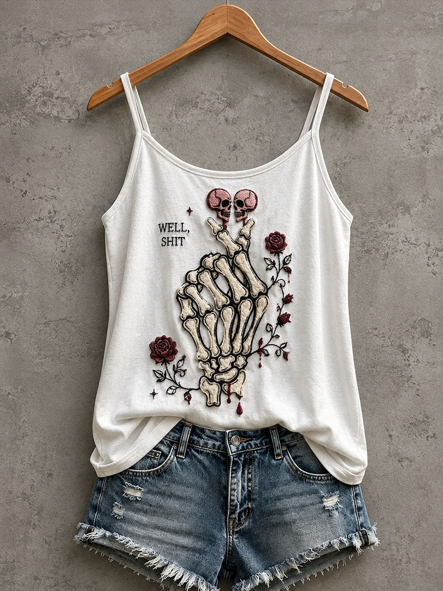 Women's Gothic Skull Tank Top