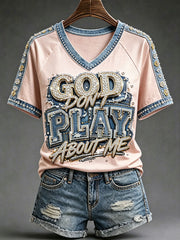Women's Christian V-neck T-shirts