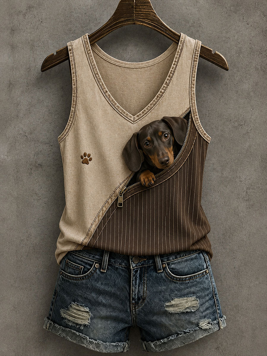 Women's Lovely Dachshund Tank Top