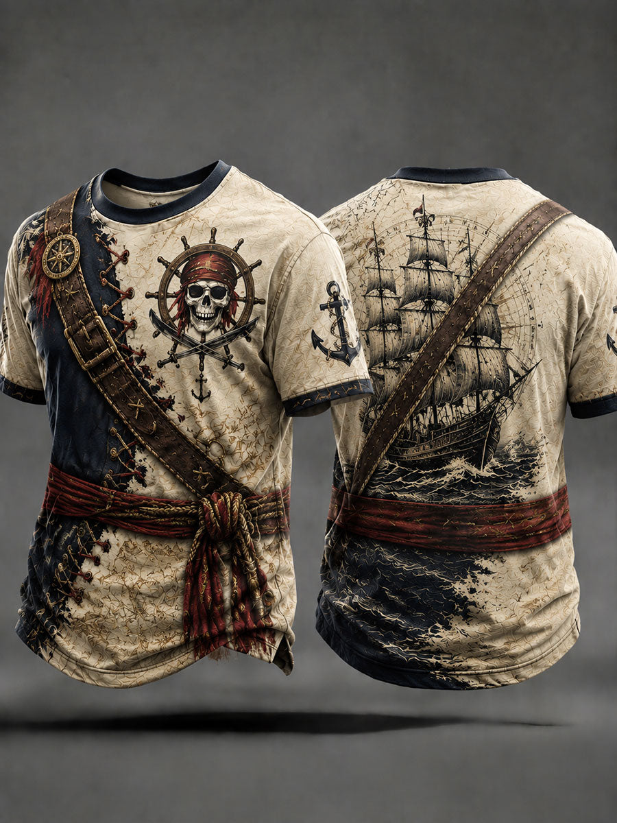 Men's Pirate Print T-Shirts