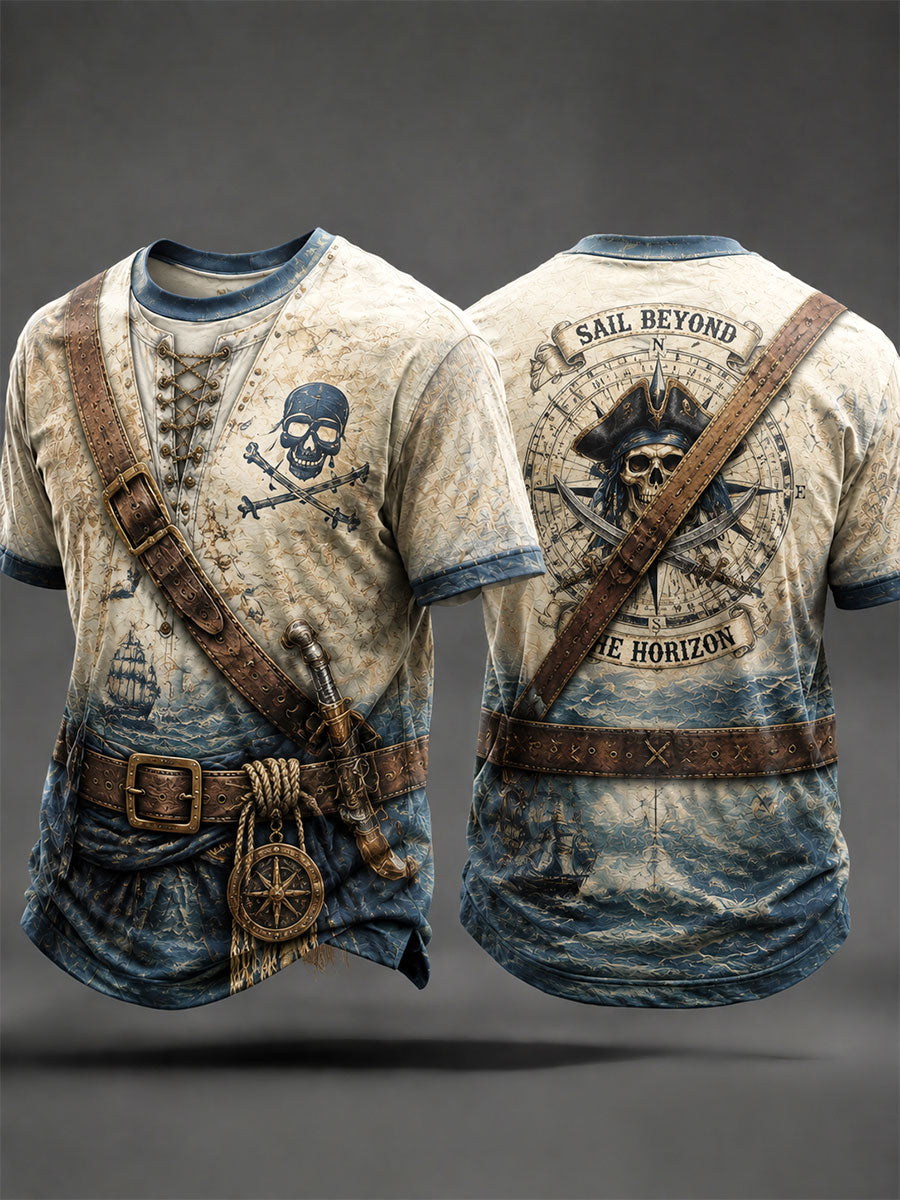 Men's Pirate Print T-Shirts