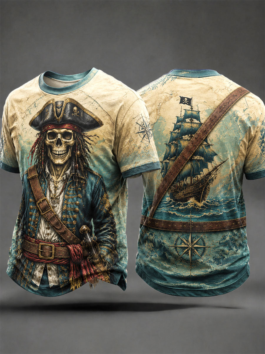 Men's Pirate Print T-Shirts