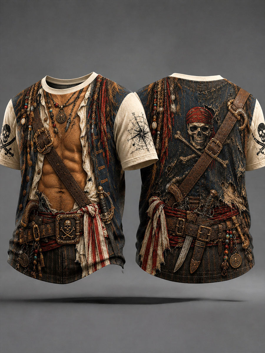Men's Pirate Print T-Shirts