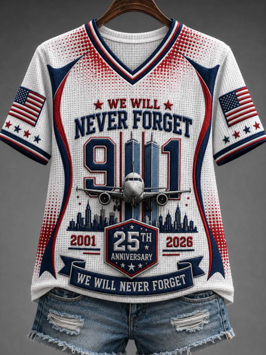 Women's We Will Never Forget 9 11 September 11 T-shirt
