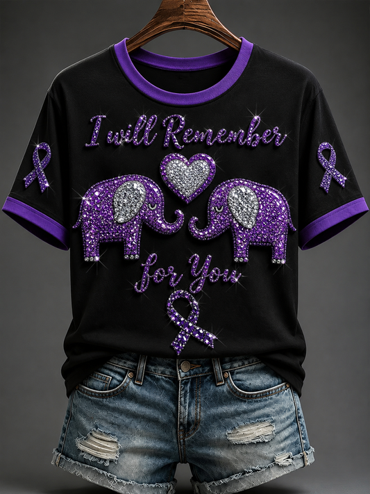Women's Alzheimer's Disease Short-sleeved T-shirt
