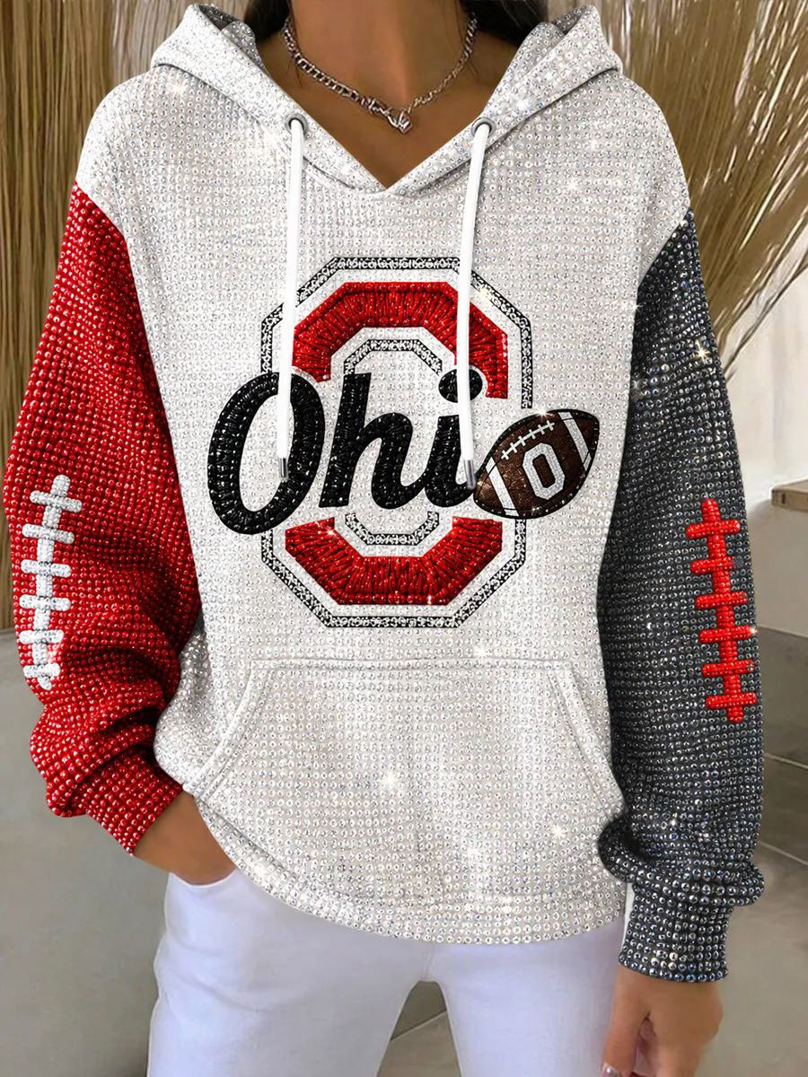 Women's University Football Fan Hoodie
