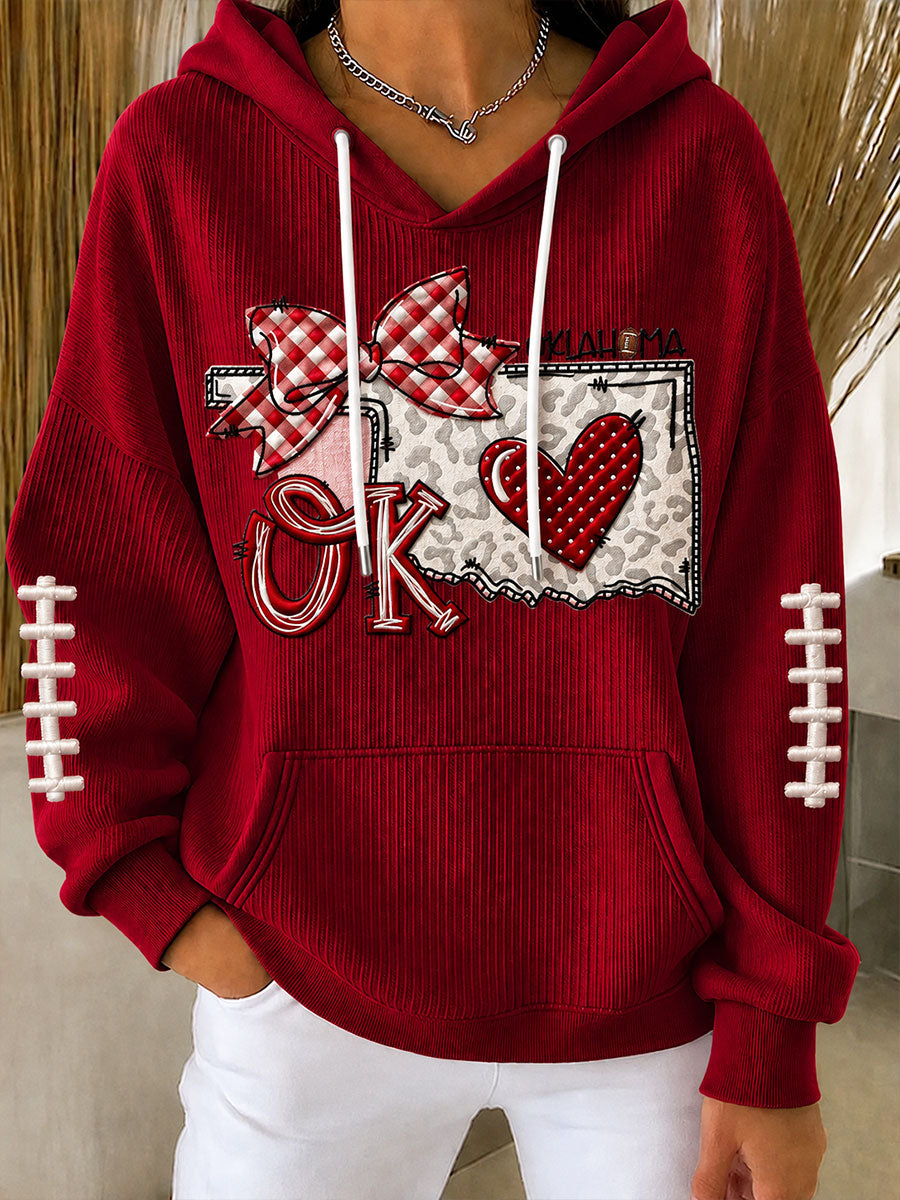 Women's University Football Fan Hoodie