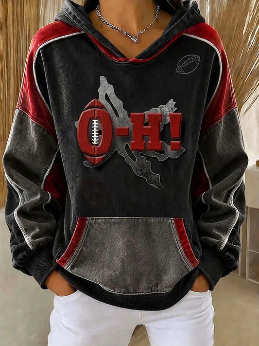 Women's University Football Fan Regular Sweatshirt