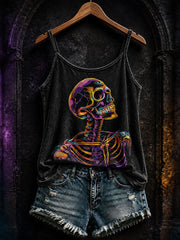Women's Halloween Gothic Skull Vests