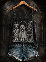 Women's Halloween Gothic Style Dogs Vests