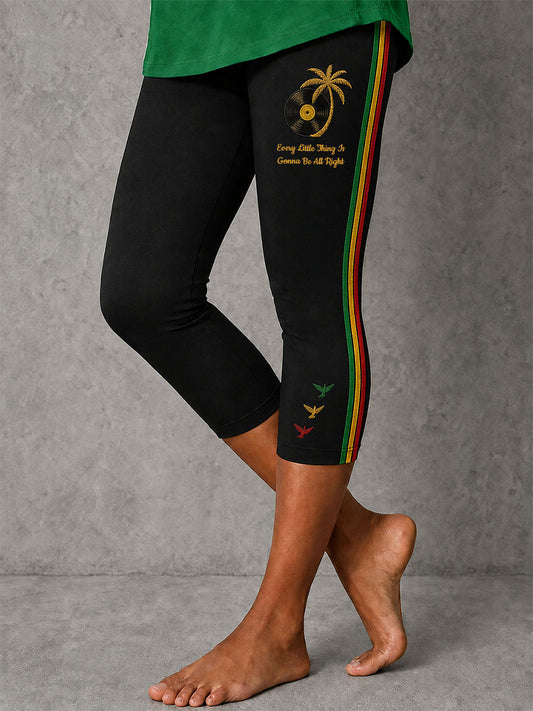 Women's Every Little Thing Is Gonna Be All Right Stretch Leggings