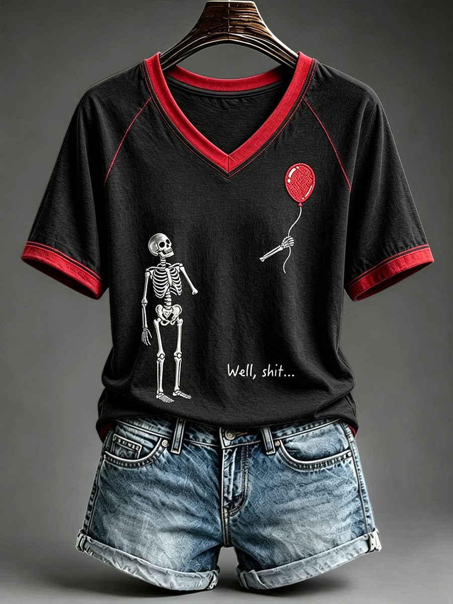 Women's Well Shit Skull T-Shirt