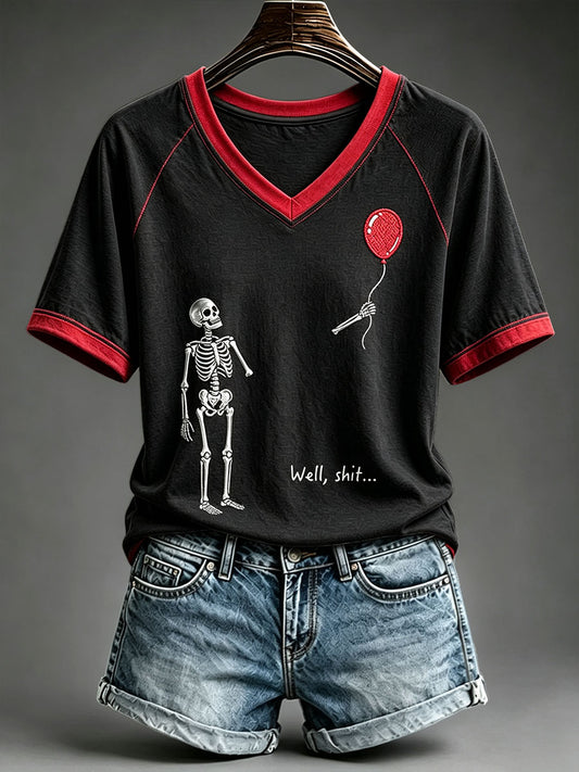 Women's Well Shit Skull T-Shirt