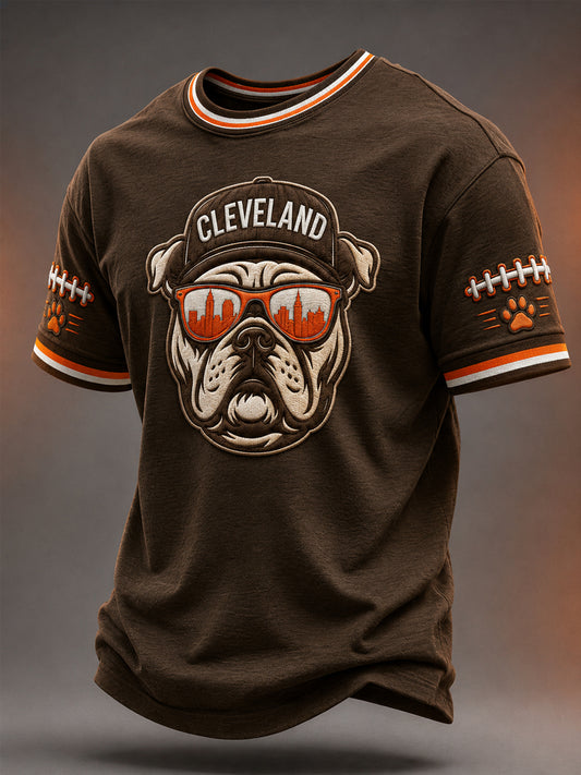 Men's Cleveland Football Gameday Gift For Football Fans Casual Tee