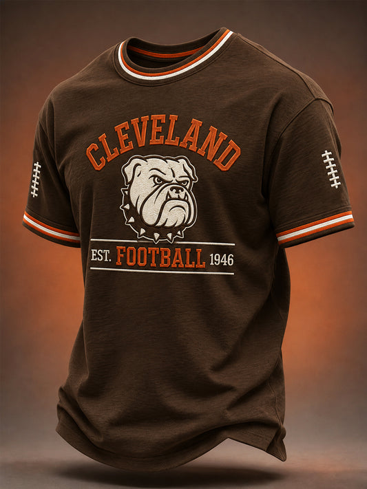 Men's Cleveland Football Gameday Gift For Football Fans Casual Tee