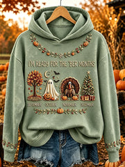 Women's I'm Ready For The 'ber Months Print Cozy Hoodie