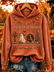 Women's I'm Ready For The 'ber Months Print Cozy Hoodie