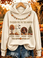 Women's I'm Ready For The 'ber Months Print Cozy Hoodie