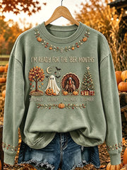 Women's I'm Ready For The 'ber Months Print Cozy Sweatshirt
